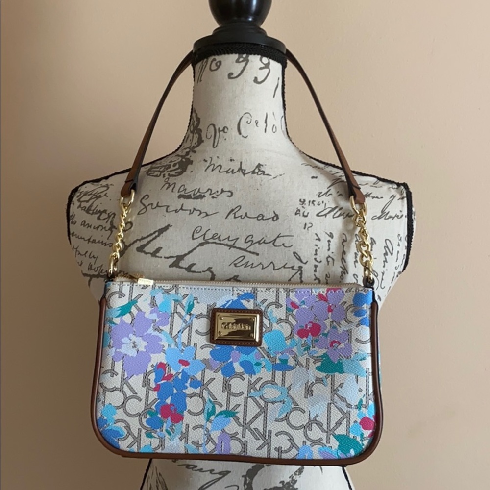 Calvin Klein floral handbag new with tags $118